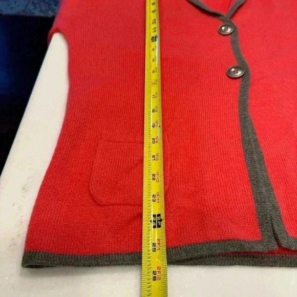 Cipriani women’s CASHMERE dark pink cardigan sweater size EU 44 US size Large - Picture 5 of 6